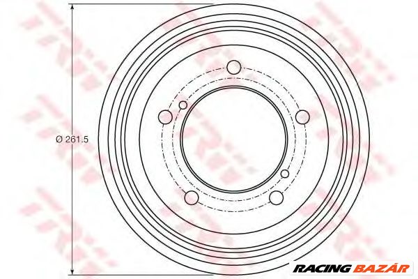 TRW DB4421 - fékdob SUZUKI 1. kép