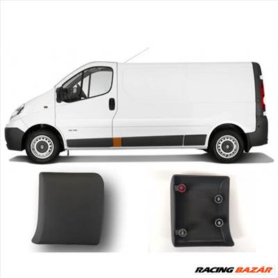 Renault Trafic új utángyártott díszléc bal első ajtó mögötti, rövid 2001-2014-ig