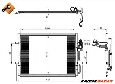 NRF 350207 - klíma kondenzátor MAZDA