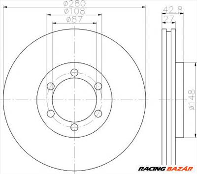 TEXTAR 92136503 - féktárcsa HYUNDAI HYUNDAI (HUATAI)