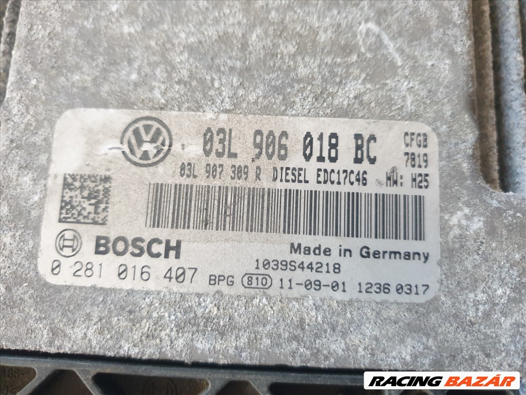 Volkswagen Golf VI CFGB motorvezérlő 03L 906 018 BC 2. kép