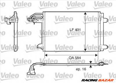 VALEO 817777 - klíma kondenzátor AUDI RENAULT SEAT SKODA VW