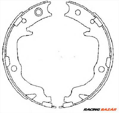 TEXTAR 91073400 - kézifék fékpofakészlet CHRYSLER CITROËN DODGE HYUNDAI JEEP LANCIA MITSUBISHI MITSU