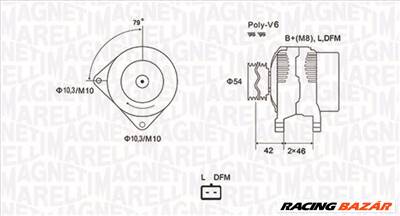 MAGNETI MARELLI 063731850010 - generátor CITROËN PEUGEOT