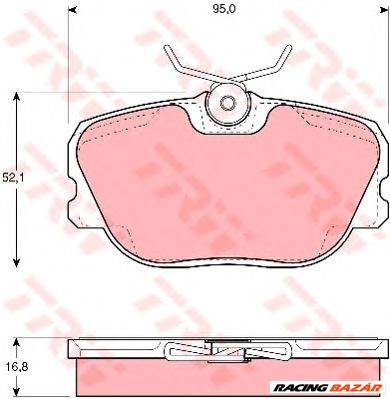 TRW GDB460 - fékbetét SAAB
