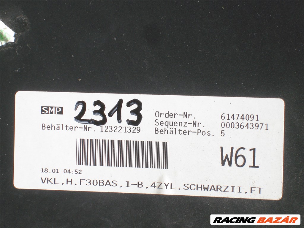 BMW 3-as F30 radaros hátsó lökhárító 7256930 2011-től 5. kép