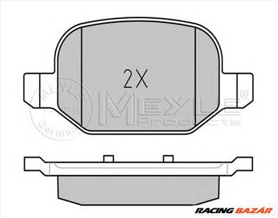 MEYLE 025 256 5217 - fékbetét FIAT