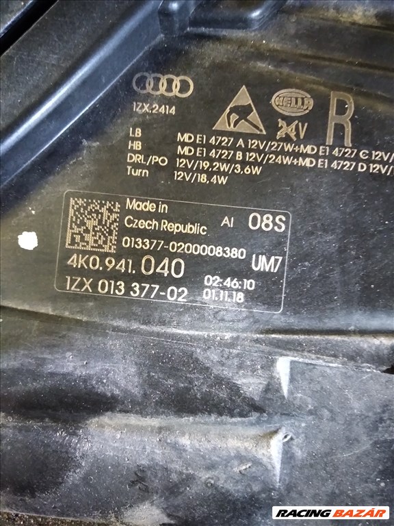 Audi A6 (C8 - 4K) Led-Márix..Fényszorók 4k0941040 2. kép