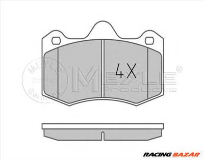 MEYLE 025 249 7417 - fékbetét SEAT