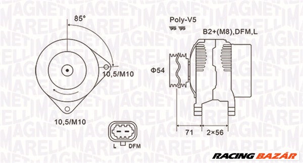 MAGNETI MARELLI 063731973010 - generátor OPEL VAUXHALL 1. kép