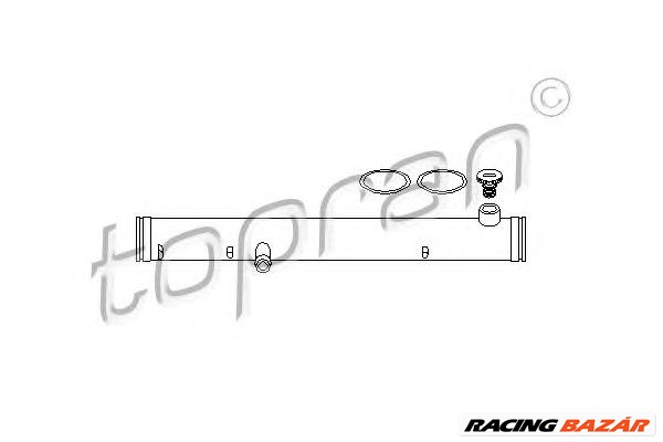 TOPRAN 108 843 - Hűtőcső MERCEDES-BENZ VW 1. kép