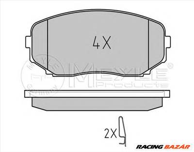 MEYLE 025 245 4417/W - fékbetét MAZDA MITSUBISHI