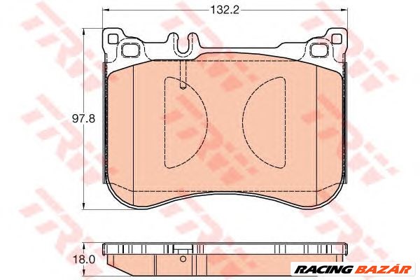 TRW GDB2019 - fékbetét MERCEDES-BENZ 1. kép