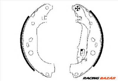 TEXTAR 91062000 - fékpofakészlet CADILLAC FIAT LANCIA OPEL VAUXHALL