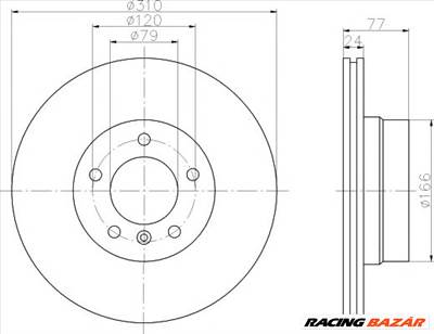 TEXTAR 92122505 - féktárcsa BMW BMW (BRILLIANCE)