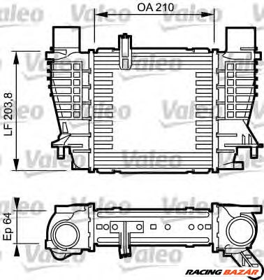 VALEO 817999 - töltőlevegőhűtő RENAULT 1. kép