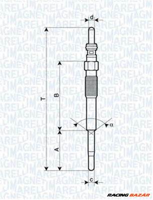 MAGNETI MARELLI 062900080304 - izzítógyertya CITROËN FIAT FORD JAGUAR LANCIA LAND ROVER MITSUBISHI P