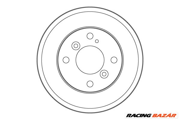 TRW DB4553 - fékdob FORD 1. kép