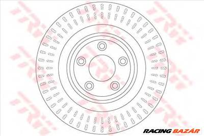 TRW DF6295 - féktárcsa JAGUAR