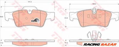 TRW GDB1643 - fékbetét MERCEDES-BENZ