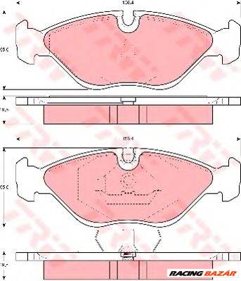 TRW GDB969 - fékbetét SAAB