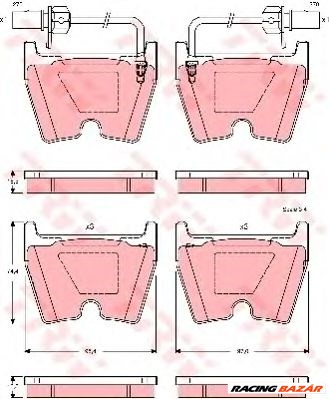 TRW GDB1507 - fékbetét AUDI LAMBORGHINI VW 1. kép