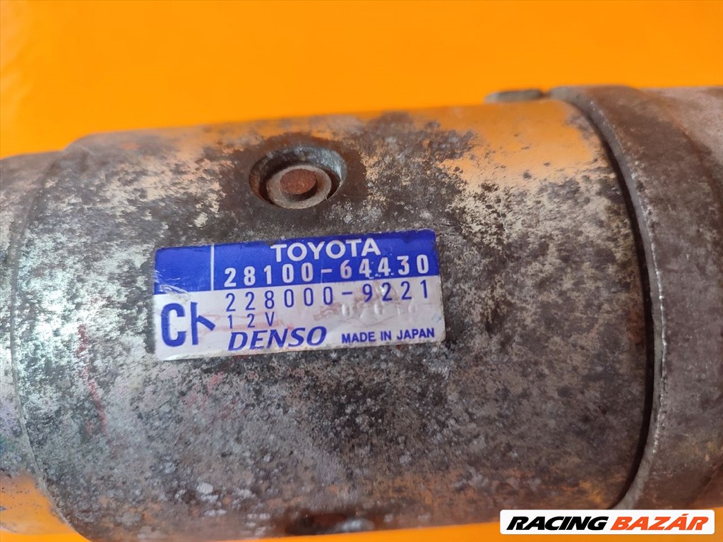 Toyota Corolla (E110) Combi 2.0 D-4D önindító  2810064430 2. kép