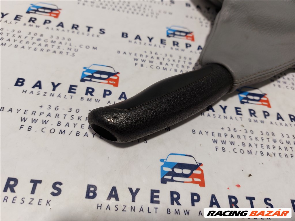 BMW E46 szürke bőr kézifék szoknya zsák markolat eladó (001941) 5. kép