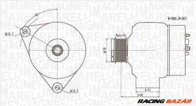 MAGNETI MARELLI 063731300010 - generátor MERCEDES-BENZ