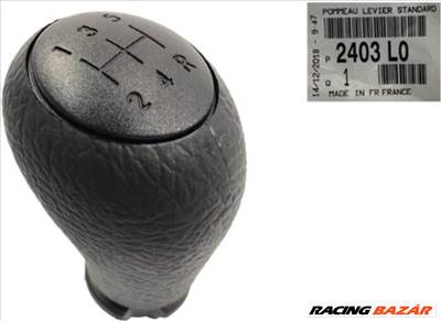Citroen Xsara Picasso váltógomb fekete kupakkal 5 sebességes járművekhez 2002-2015-ig