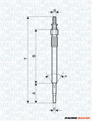 MAGNETI MARELLI 062900022304 - izzítógyertya CITROËN FORD MAZDA PEUGEOT SUZUKI TOYOTA VOLVO 1. kép