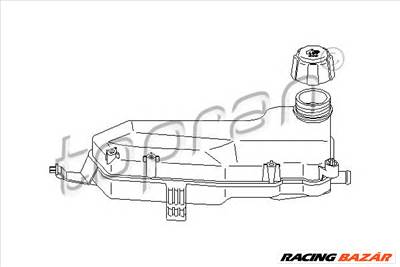 TOPRAN 700 336 - hűtőfolyadék kiegyenlítőtartály RENAULT