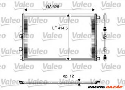 VALEO 818002 - klíma kondenzátor RENAULT