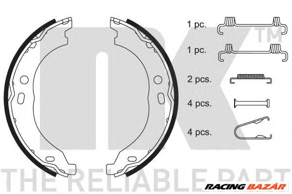 NK 2719754 - kézifék fékpofakészlet CITROËN FIAT PEUGEOT 1. kép