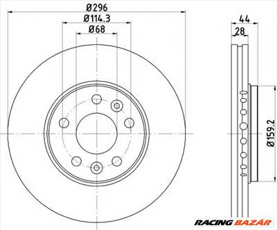 TEXTAR 92268803 - féktárcsa FIAT MITSUBISHI NISSAN OPEL RENAULT VAUXHALL
