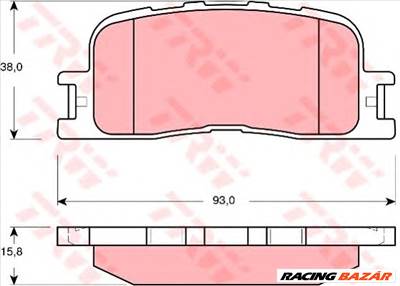 TRW GDB3374 - fékbetét HONDA LEXUS TOYOTA