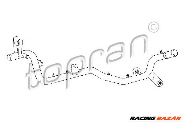 TOPRAN 108 900 - Hűtőcső SEAT VW 1. kép