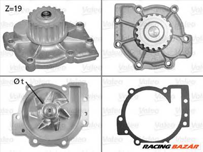 VALEO 506325 - vízpumpa FORD FORD AUSTRALIA RENAULT VOLVO