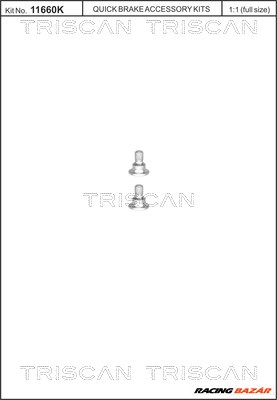 TRISCAN 8105 116001 - féktárcsa csavar CHRYSLER MERCEDES-BENZ 1. kép