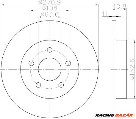 TEXTAR 92239003 - féktárcsa FORD FORD (CHANGAN) FORD ASIA / OCEANIA FORD AUSTRALIA FORD USA 1. kép