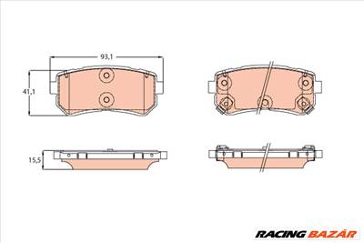 TRW GDB3641 - fékbetét HYUNDAI