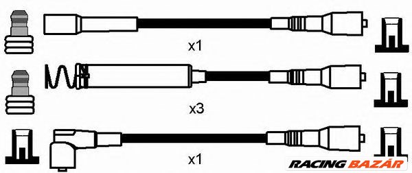 NGK 0788 - gyújtókábel szett OPEL VAUXHALL 1. kép