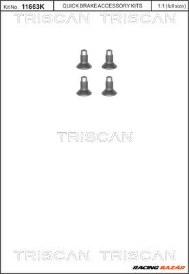 TRISCAN 8105 116004 - féktárcsa csavar DACIA MERCEDES-BENZ NISSAN OPEL RENAULT SMART VAUXHALL