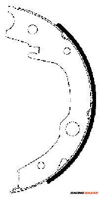 TEXTAR 91063200 - kézifék fékpofakészlet CHERY RIICH SCION TOYOTA TOYOTA (FAW) 1. kép
