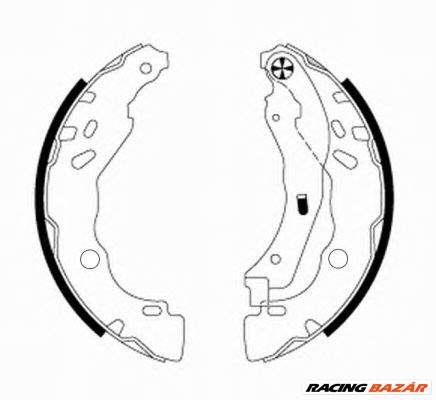 TEXTAR 91077200 - fékpofakészlet CITROËN DS OPEL PEUGEOT PEUGEOT (DF-PSA) VAUXHALL 1. kép