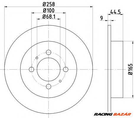 TEXTAR 92079900 - féktárcsa NISSAN NISSAN (DONGFENG) 1. kép