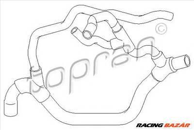 TOPRAN 700 509 - hűtőcső RENAULT