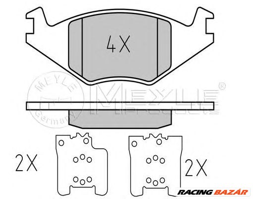 MEYLE 025 208 8917 - fékbetét SEAT VW 1. kép