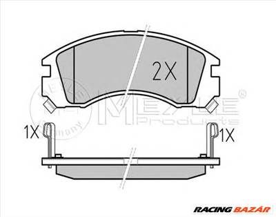 MEYLE 025 213 6315/W - fékbetét CITROËN MITSUBISHI PEUGEOT