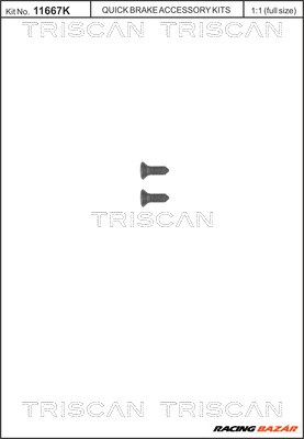 TRISCAN 8105 116008 - féktárcsa csavar AUDI BENTLEY CHEVROLET CUPRA HYUNDAI KIA OPEL POLESTAR SAAB S 1. kép